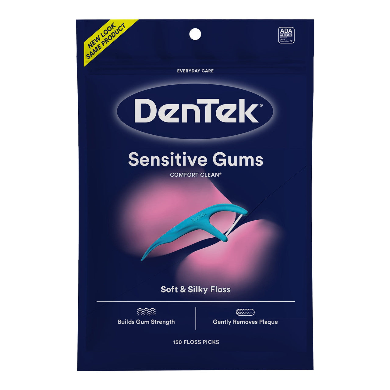 DenTek Comfort Clean Floss Picks For Sensitive Gums - 150 Ea